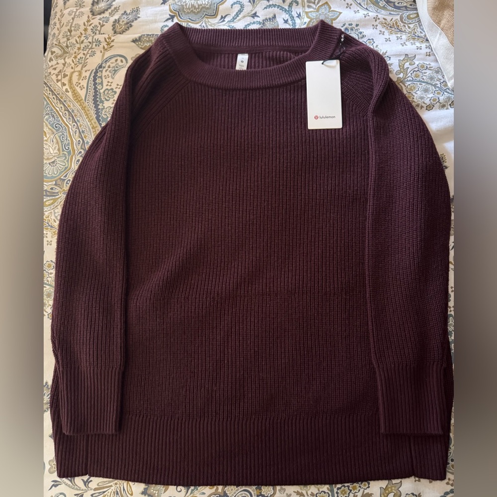 Lululemon Women’s Merino Wool Pullover Sweater NWT $168 Size 14